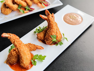Langostinos empanados